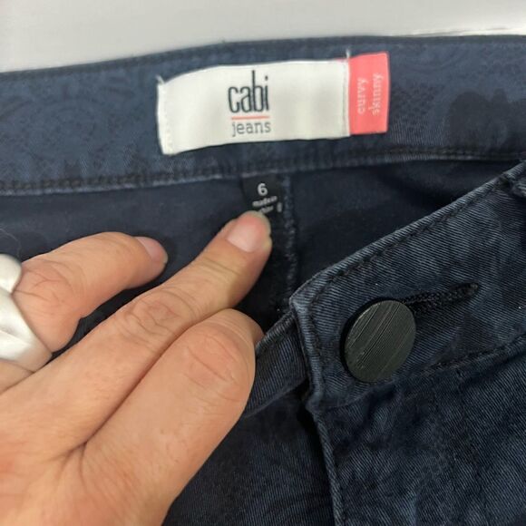 CAby curvi and skinny floral print jeans size 6 - Picture 4 of 6